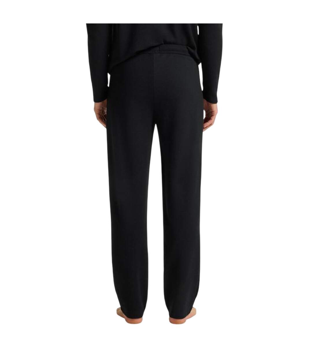 Mens Waffle Logo Joggers Black Boss-2