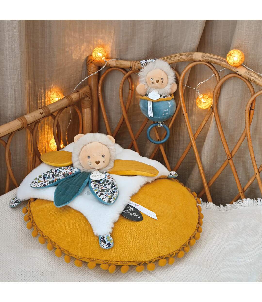 Doudou musique polyester collection BOH'AIME Lion-2