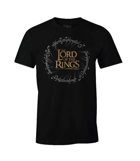 T-shirt Motif/style Bague Homme Noir The Lord Of The Rings