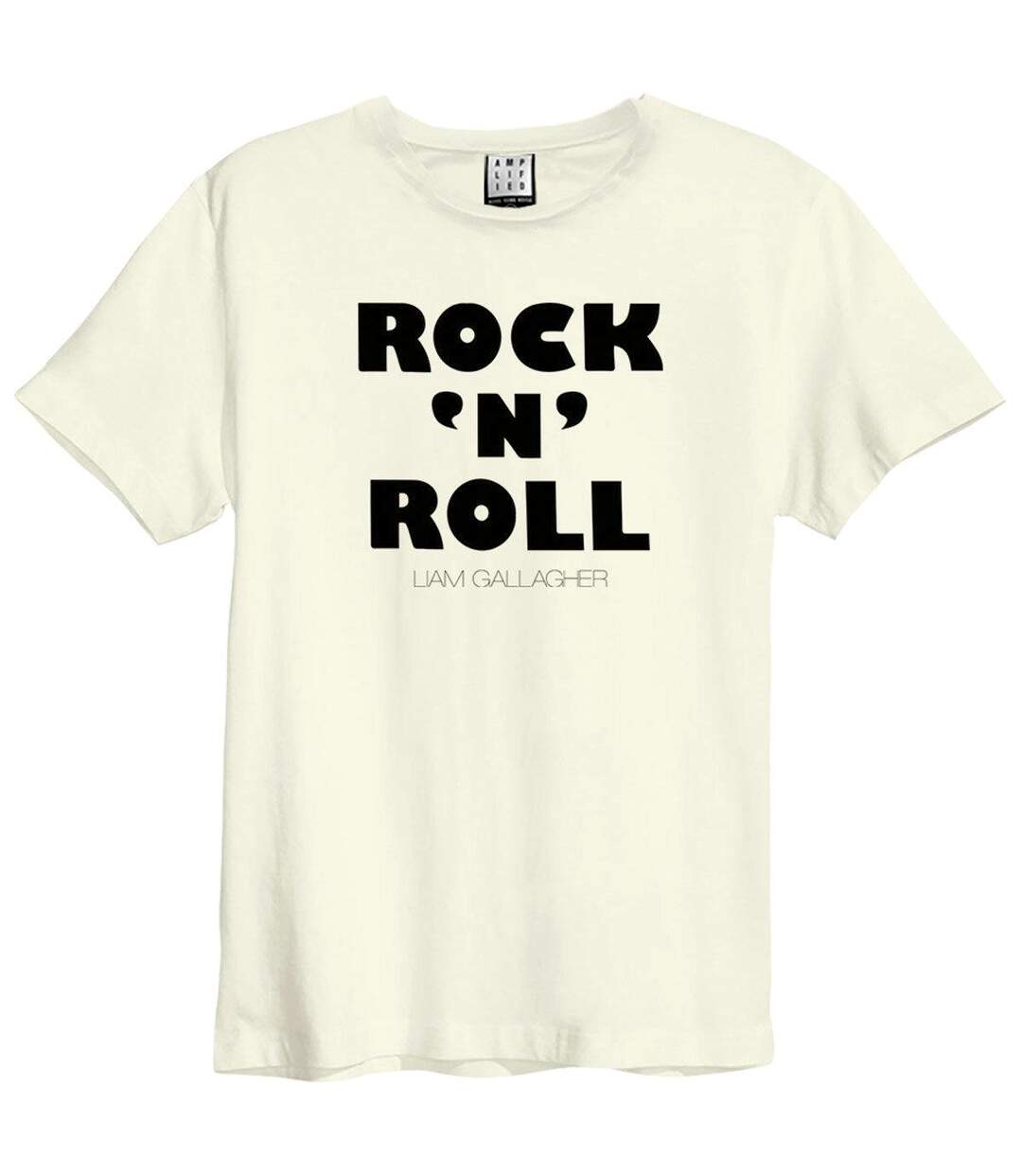 T-shirt rock n roll adulte blanc Amplified