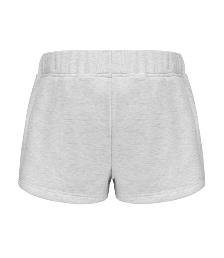 Womens/ladies Fleece Shorts Ice Grey Marl Slazenger