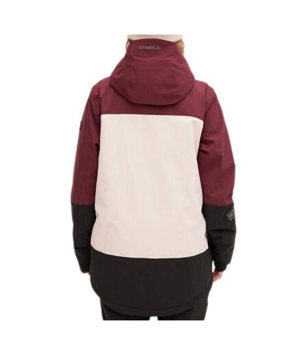 Manteau de ski bordeaux femme o'neill gtx