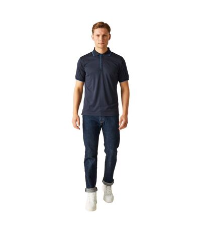 Mens Short-sleeved Polo Shirt Navy French Blue Regatta Professional