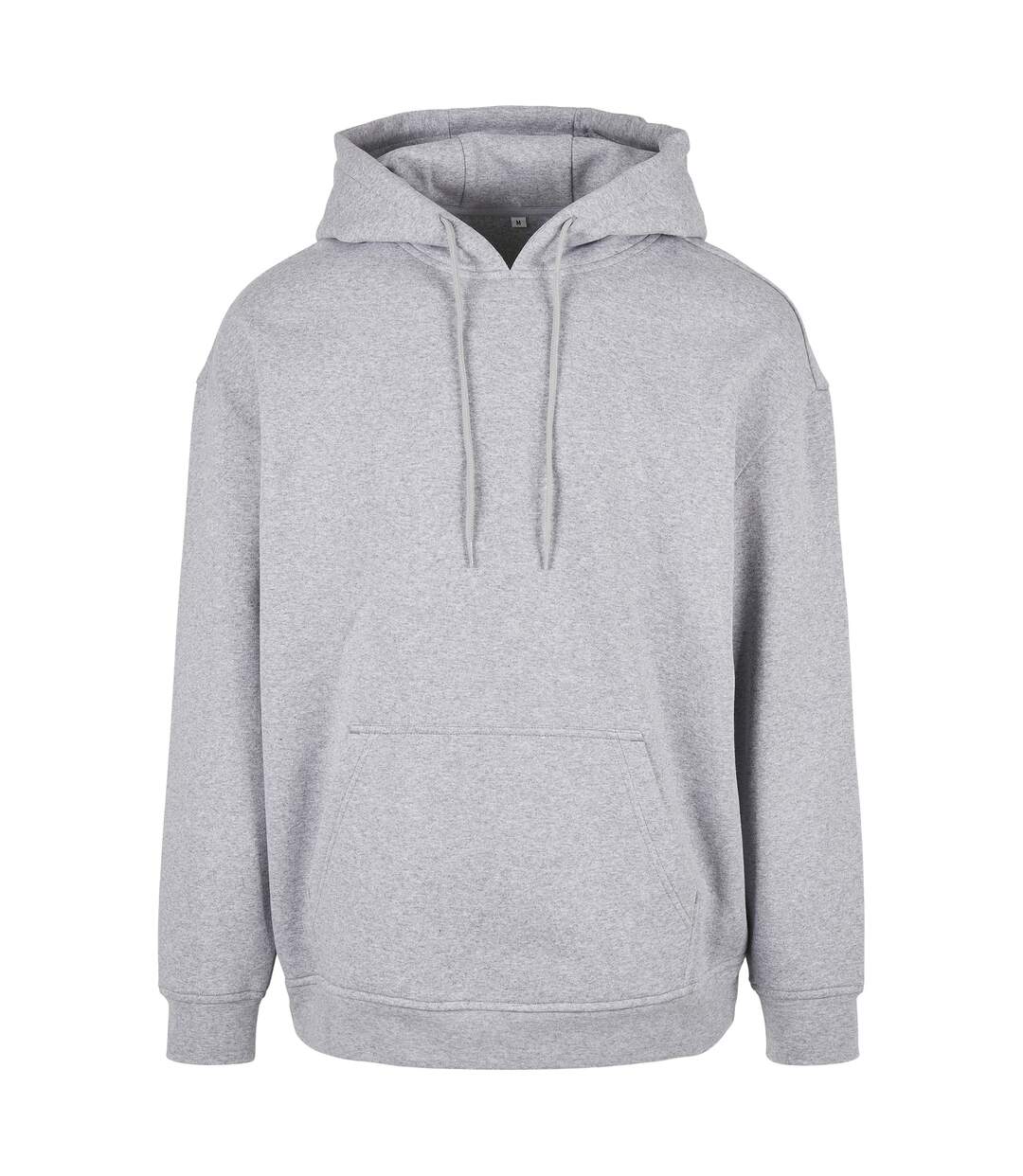 Sweat à capuche basic homme gris chiné Build Your Brand-1