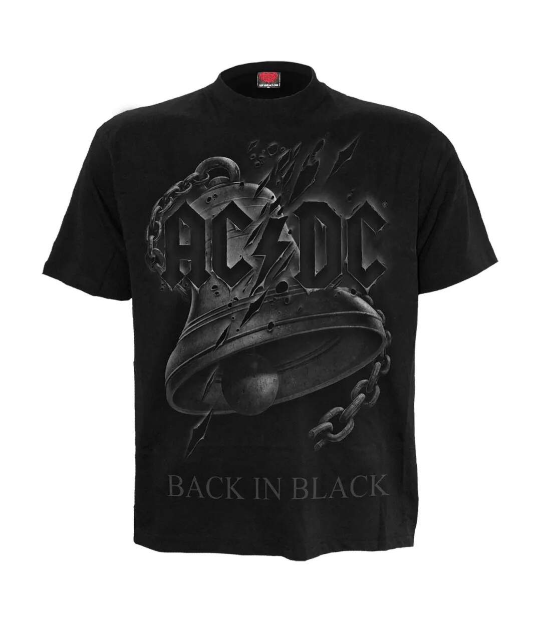 T-shirt back in black adulte noir Spiral Direct-1