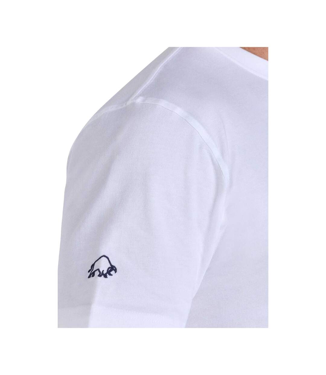 T-shirt Motif/style Motard Bully Boy Homme Blanc Raging Bull-4