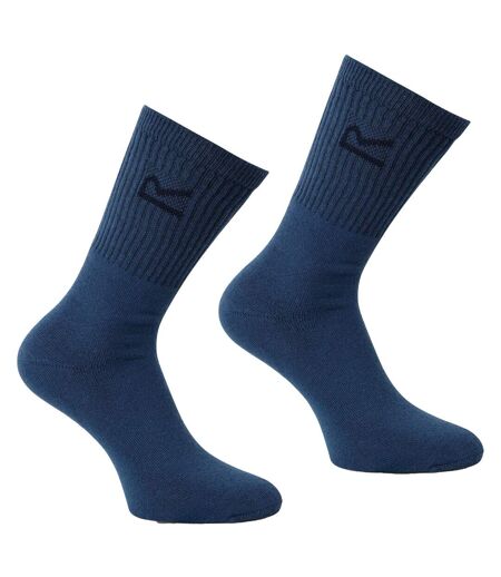 Regatta Great Outdoors Mens Cotton Rich Casual Socks (Pack Of 3) (Brown Marl) - UTRG786