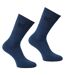 Regatta Great Outdoors Mens Cotton Rich Casual Socks (Pack Of 3) (Brown Marl) - UTRG786-4