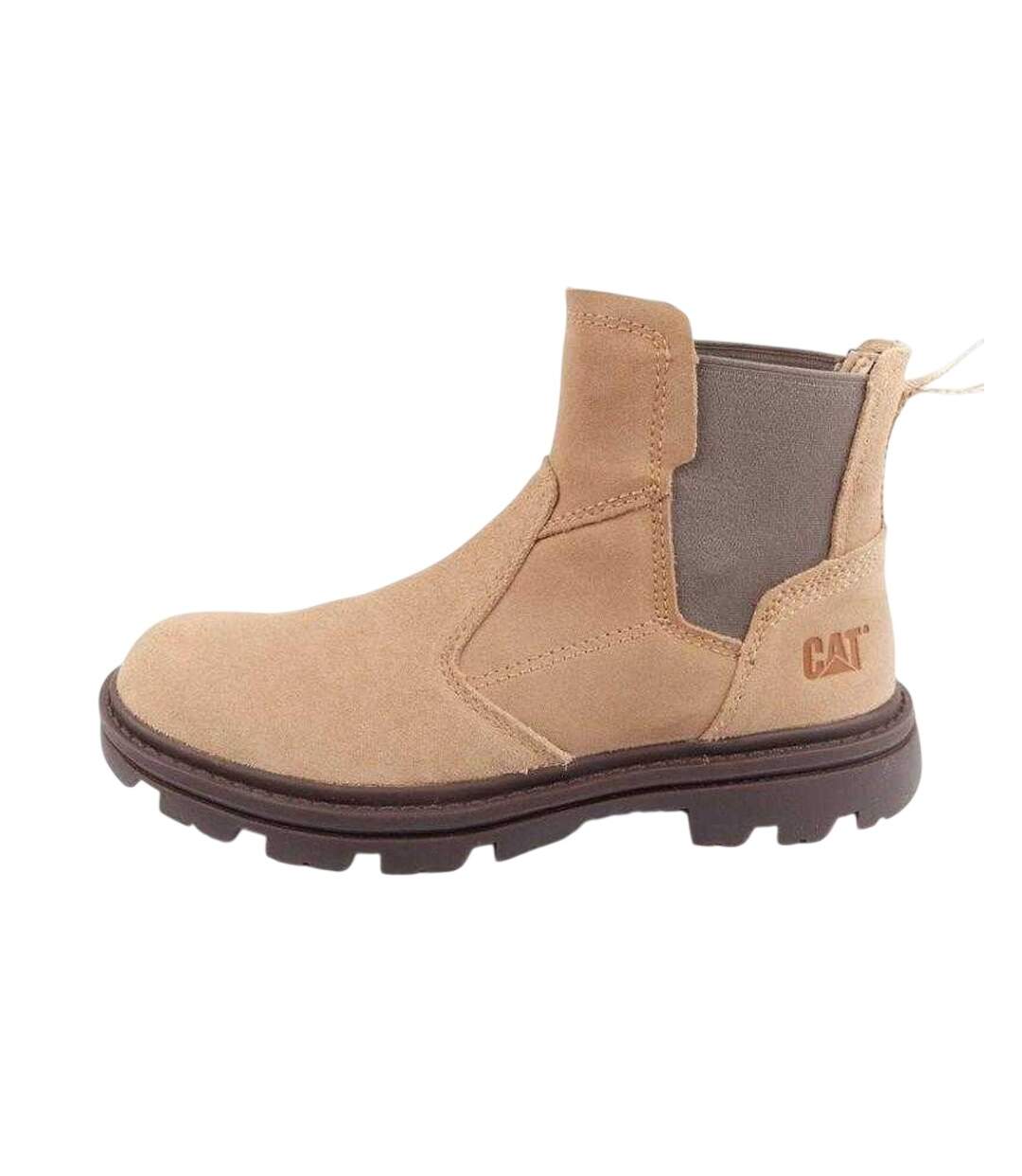 Bottines Practitioner Homme Beige Caterpillar-3