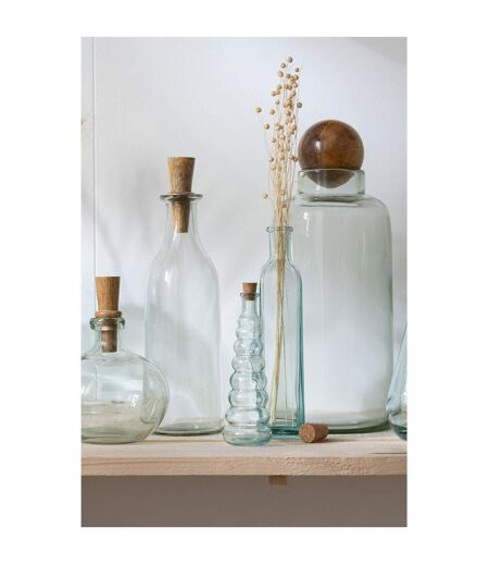Vase Déco en Verre Clarissa 36cm Transparent