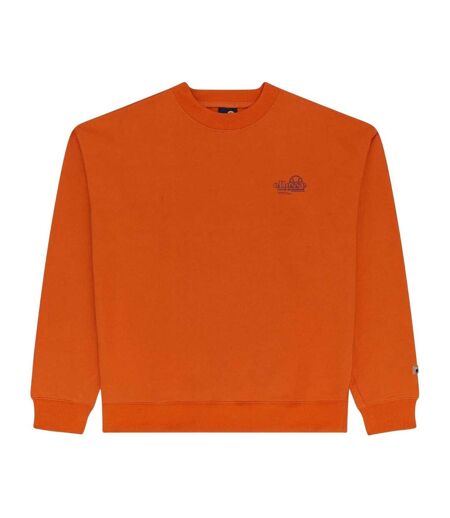 Mens Logo Ribbed Collar Long-sleeved Sweatshirt Orange Ellesse