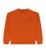 Mens Logo Ribbed Collar Long-sleeved Sweatshirt Orange Ellesse-1