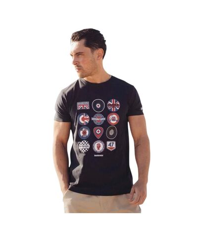 Unisex Adult Cotton Badge T-shirt Navy Lambretta