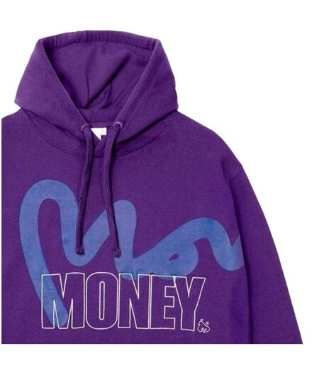 Sweat À Capuche Motif/style Pochoir Block Homme Violet Money