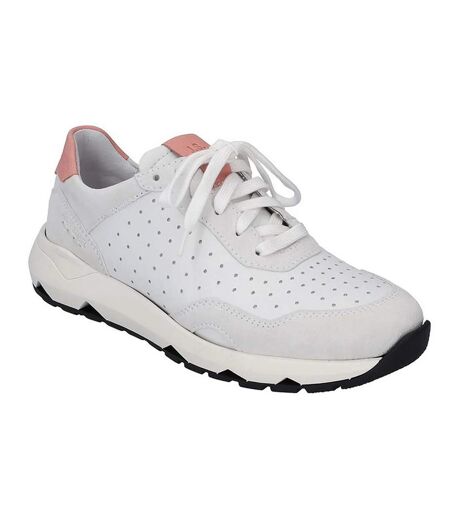 Baskets Femme Blanc Saumon Josef Seibel