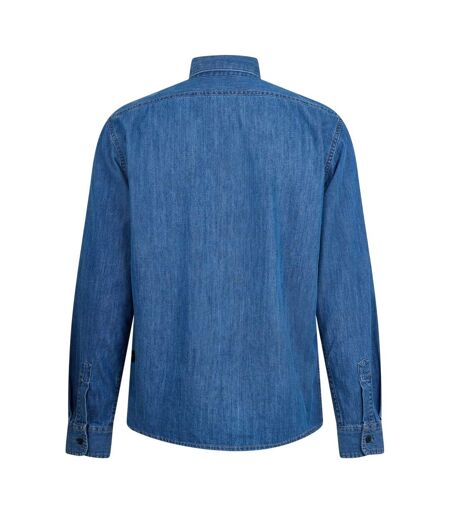 Mens Denim Shirt Mid Blue Replay