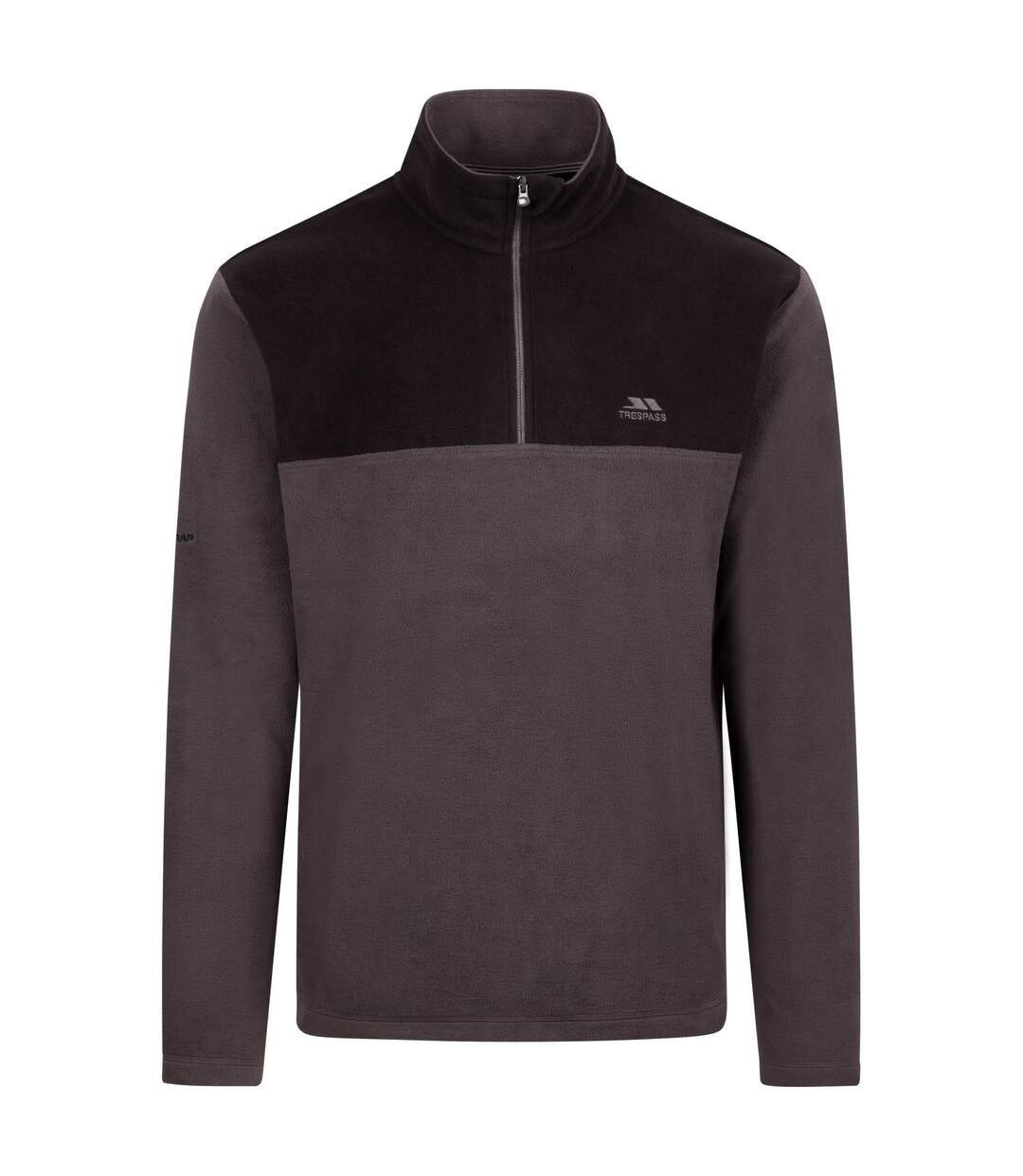 Mens Curtiston At100 Fleece Top Dark Grey Trespass-2
