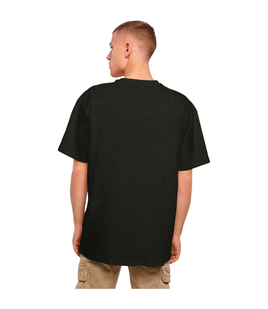 Mens The Skateboard Magazin Logo Oversized T-shirt Noir MerchCode-3