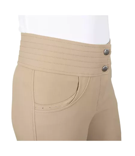 Pantalon D´équitation Style Strass Fenham Femme Taupe Coldstream
