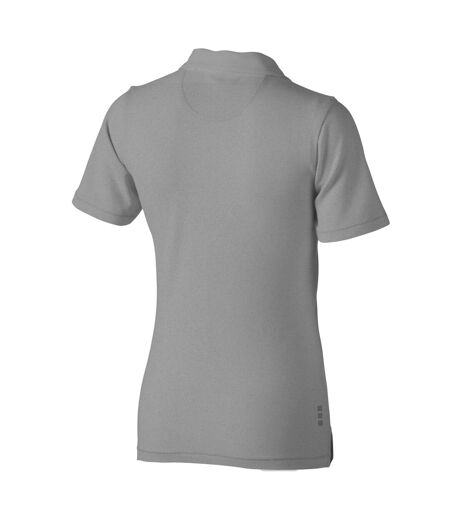 Markham short sleeve ladies polo grey melange Elevate