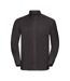 Russell Collection Mens Oxford Easy-Care Long-Sleeved Formal Shirt (Black)