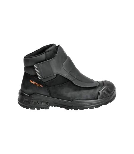Mens Footwear Industry Nubuck Safety Boots Black Mascot