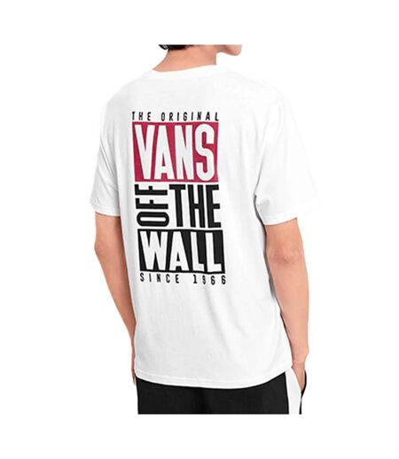 T-Shirt blanc homme vans logo