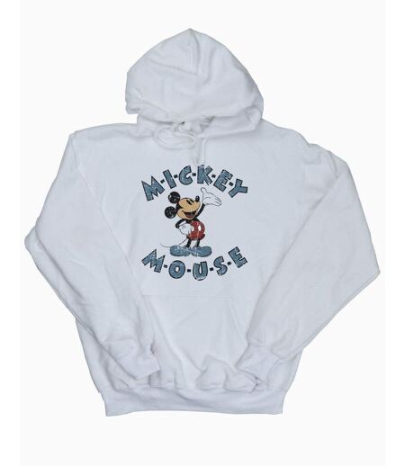 Disney - Sweat à capuche MICKEY MOUSE DASH - Femme (Blanc) - UTBI11442