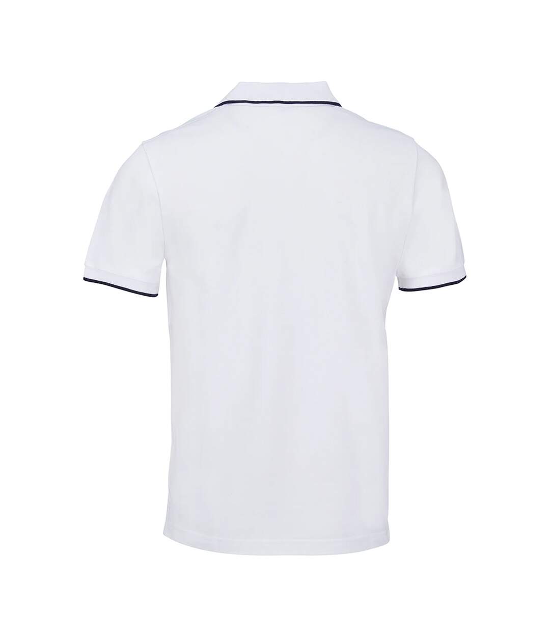 Polo Palermo Adulte Blanc Bleu Marine Français SOLS-2