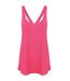 Skinni Fit Womens/Ladies Fashion Workout Sleeveless Vest (Neon Pink) - UTRW5491