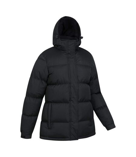 Womens/ladies waterproof padded jacket black Mountain Warehouse