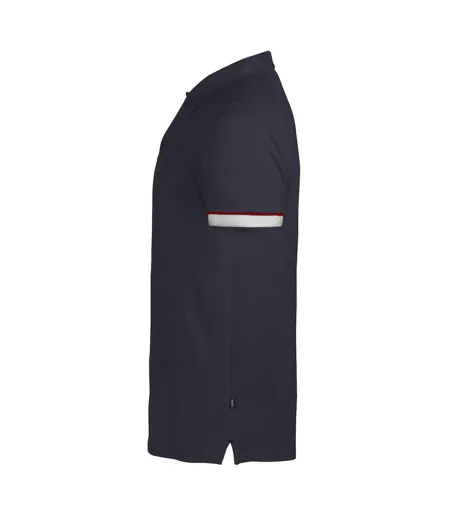 Mens Anderson Pique Polo Shirt Navy James Harvest