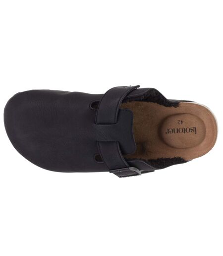 Isotoner Mules homme sabots fourrés très tendances, souples, légers et confortables, effet cuir