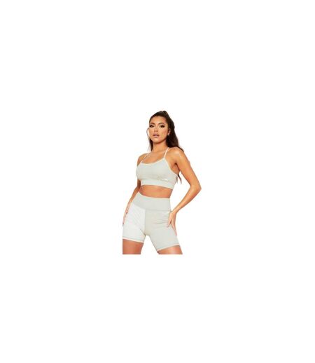 Brassière De Sport Motif/style Blocs De Couleurs Femme Vert Missy Empire