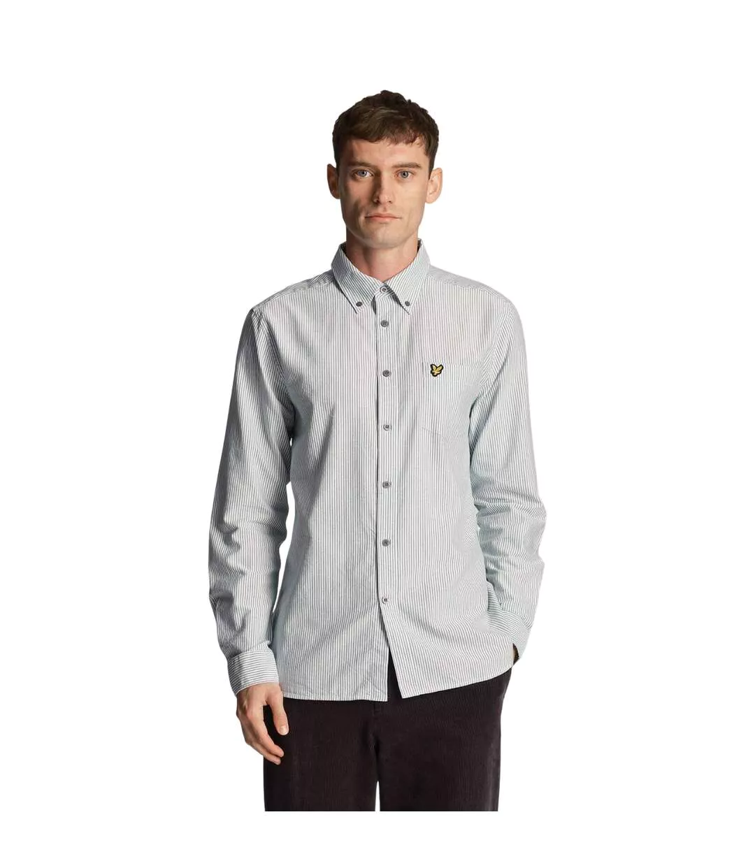 Chemise Motif Rayé Homme Vert Blanc Lyle & Scott-1