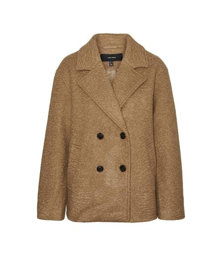 Manteau marron femme vero moda elite bella