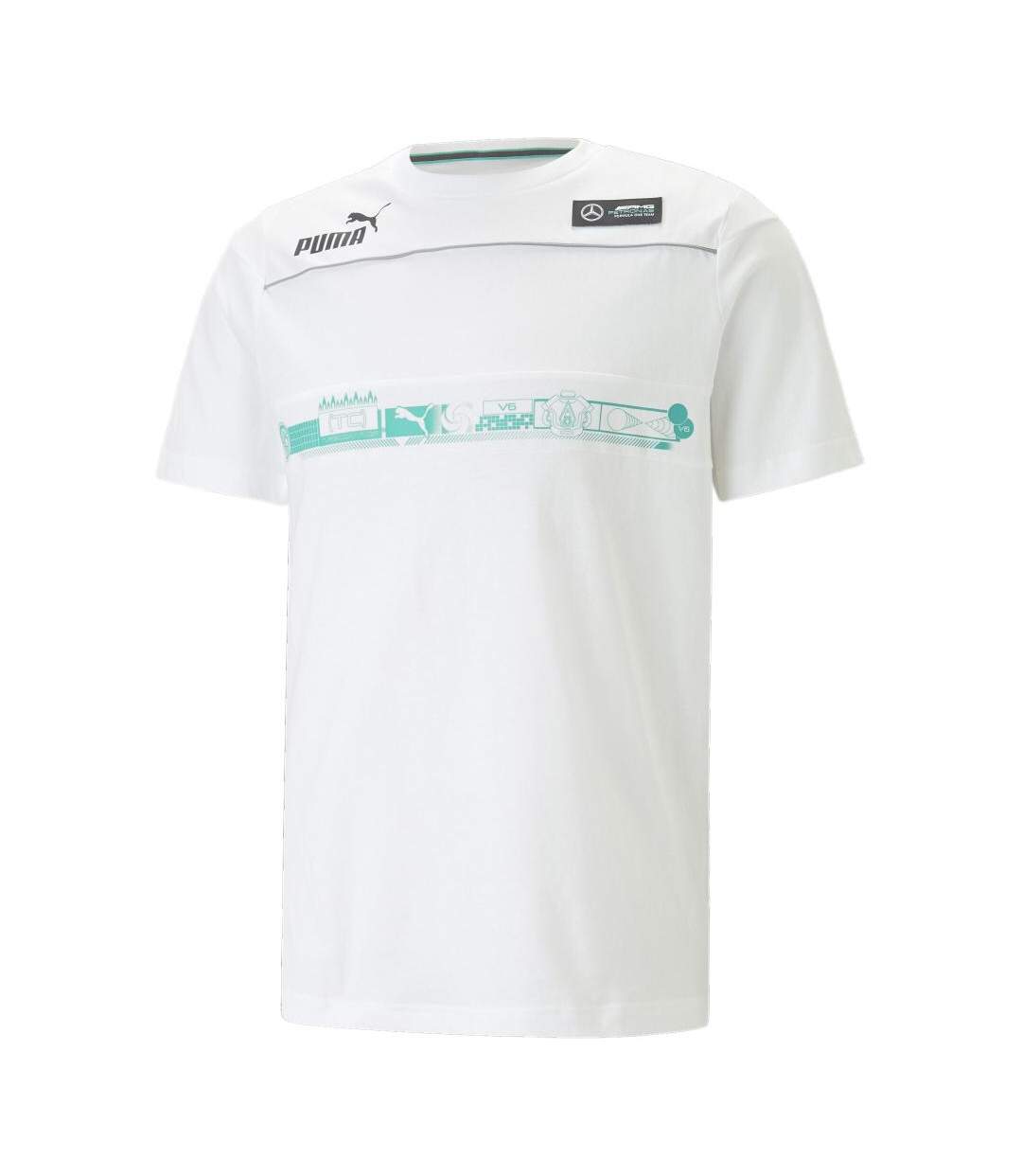 T-shirt Blanc Homme Puma Mapf1 538450 - L-1