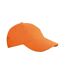 Casquette de baseball en coton brossé pour enfants et adolescents orange L-Merch-1