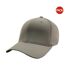 Lot de 2  casquettes de baseball homme gris Yupoong-1