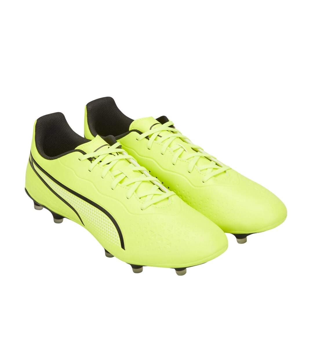Chaussures De Foot Pour Terrain Ferme Match Style Lit Double Homme Vert Puma-1