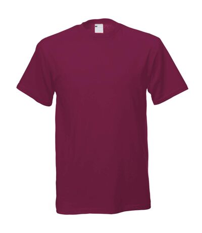 Mens Short Sleeve Casual T-Shirt (Oxblood)