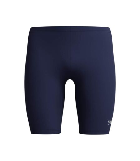 Mens Logo Endurance+ Back Print Jammer Shorts Navy Speedo