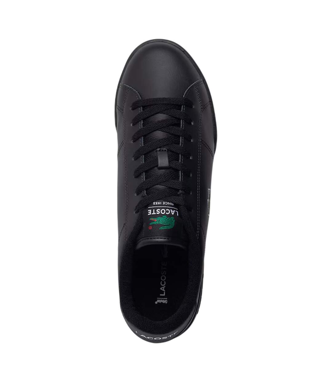 Mens Carnaby Leather Trainers Black Lacoste-3