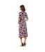 Robe mi-longue femme noir / rose Dorothy Perkins