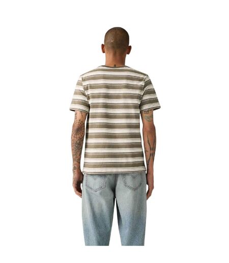 Mens Original Contrast Striped T-shirt Green Levis