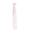 Premier Colors Mens Satin Clip Tie (Red) (One Size)