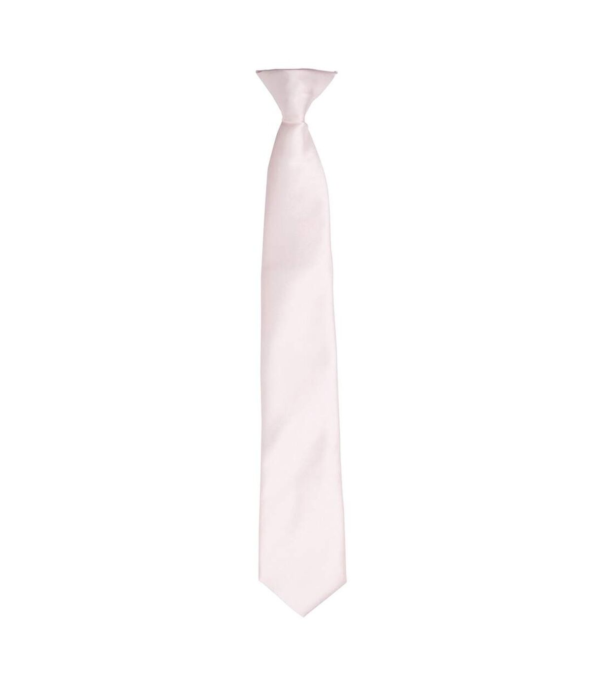 Premier Colors Mens Satin Clip Tie (Red) (One Size)