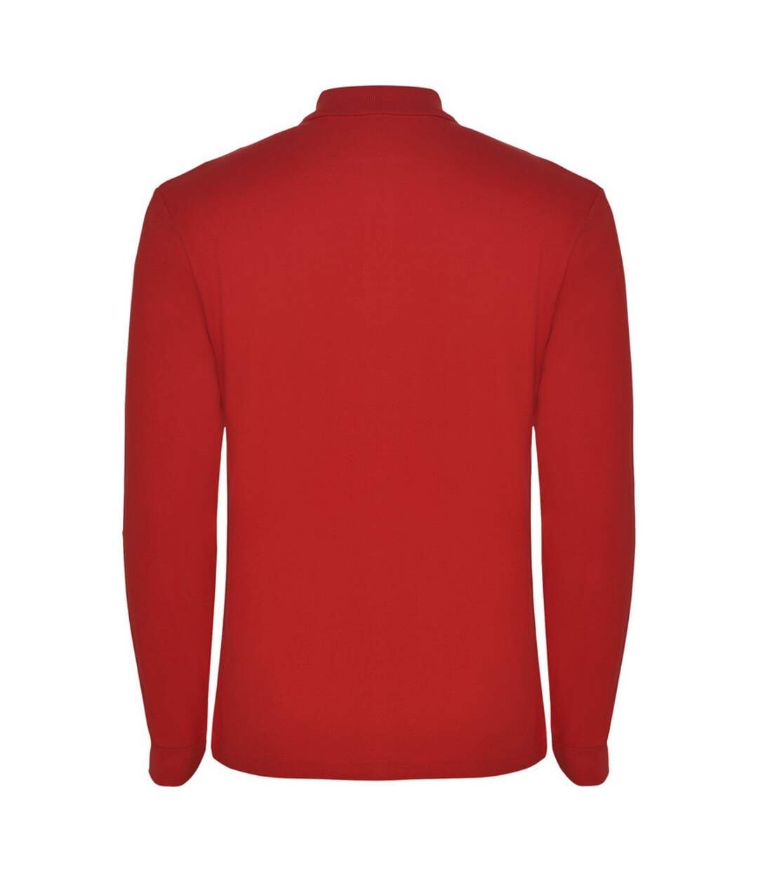 Mens estrella long-sleeved polo shirt red Roly