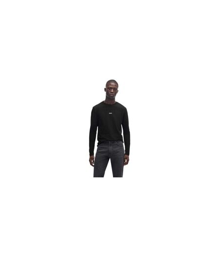 Mens Long-sleeved T-shirt Black Boss