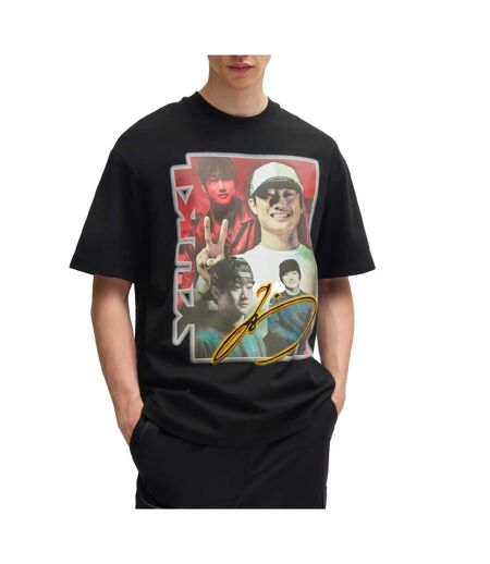 Mens Yuki Tsunoda Artwork T-shirt Black Hugo